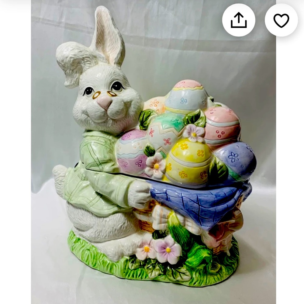 Vintage Bunny Cookie Jar